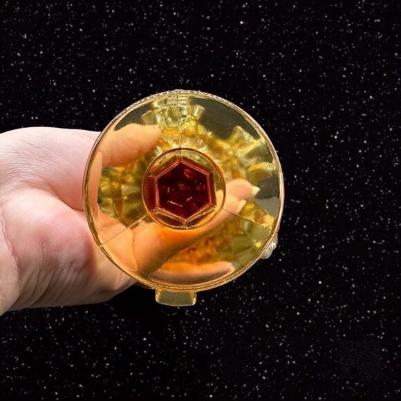 Fenton Amber Hobnail Ruffled Edge Compote Candy Dish Art Glass 6"T 5.5”W - Picture 8 of 14